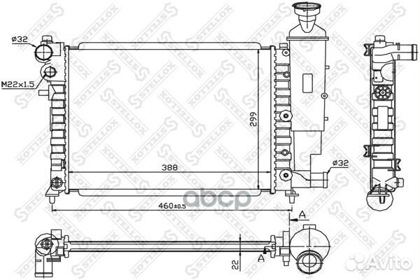 10-25269-SX радиатор системы охлаждения без AC