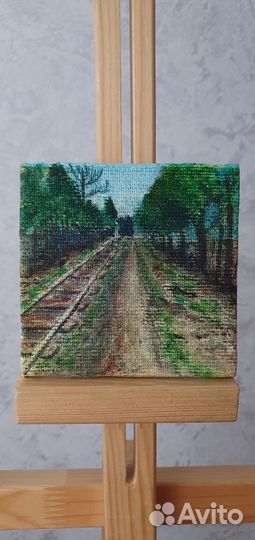 Картина акрилом на холсте 