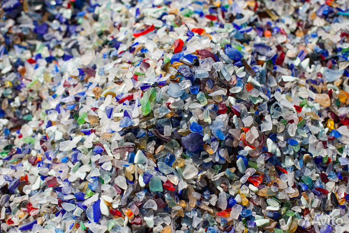 Стеклянный щебень