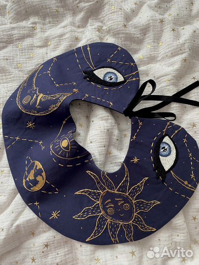 Воротник с вышивкой