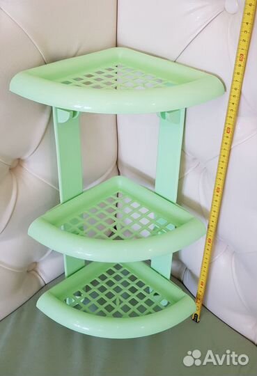 Угловая полочка для ванны 3-х-ярусная