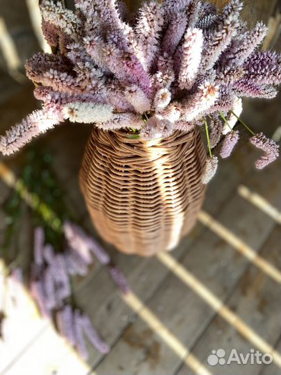 Ваза напольная плетеная