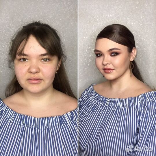 Макияж и прическа, повязывание платка никах