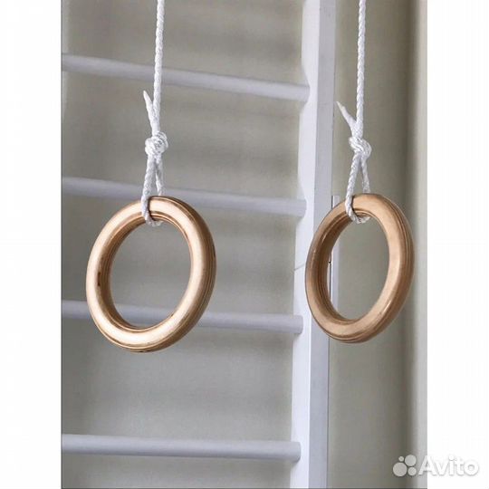 Кольца гимнастические деревянные
