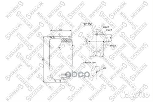90-96318-SX пневмоподушка без стак. подв.Wewel