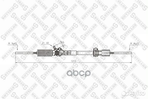 00-35006-SX рейка рулевая механическая с рулев