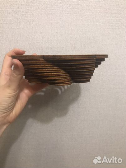 Деревянная тарелка миска блюдо