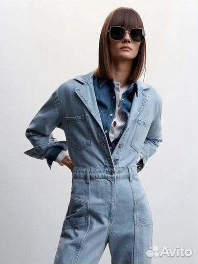 Комбинезон джинсовый mango M женский
