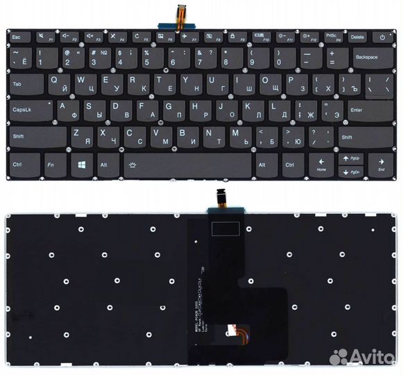 Клавиатура Lenovo Ideapad S145-14API черная