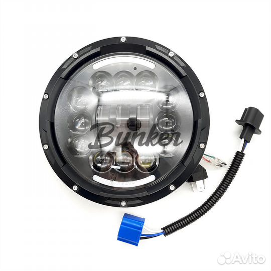 Диодные фары Лада Нива (15 Led+дхо)