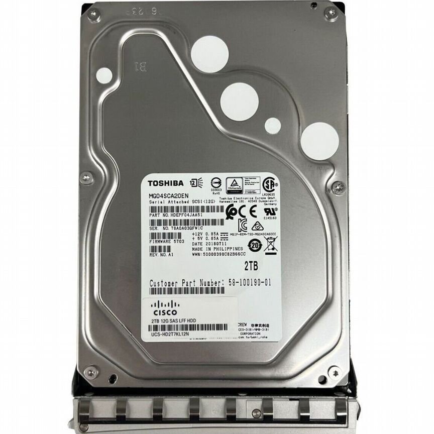 [HD2T7KL12N] Жесткий Диск Cisco Ucs- 2tb Sas 3,5 Hd2t7kl12n