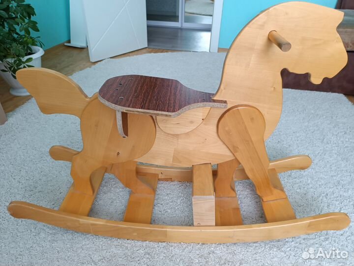 Лошадка качалка деревянная