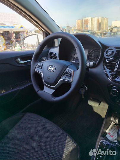 Руль на hyundai solaris 2 с обогревом за перетяжку