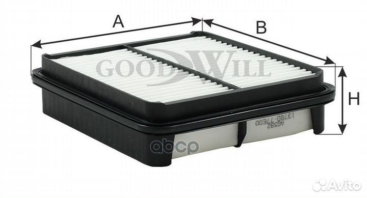 Фильтр воздушный AG592 AG592 Goodwill