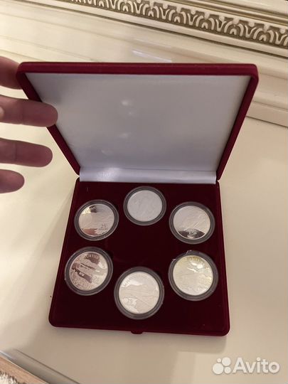 Набор монет самолеты Solomon islands 25 dollars