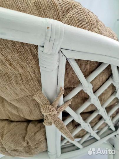 Диван Багама с полной подушкой, цвет: белый