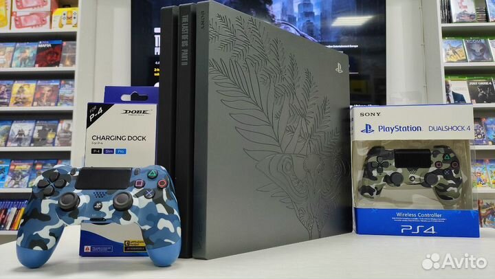 Sony PS4 Pro 2 геймпада + 95 игр