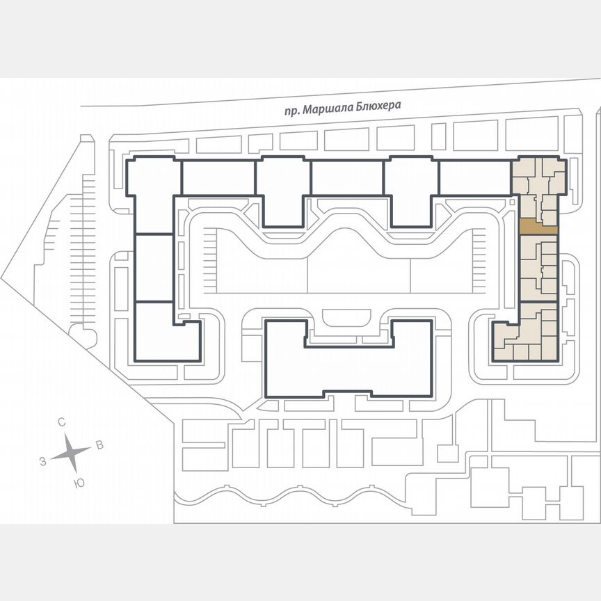 2-к. квартира, 67,1 м², 10/17 эт.