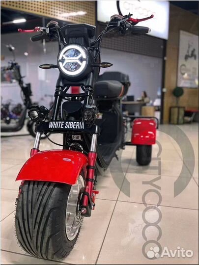 Электроскутер NEW White Siberia WS-PRO trike 3000w