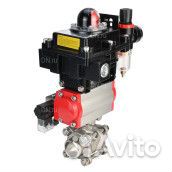 Кран шаровой DN.ru BV3232P(3pc) -FP-W-ISO-H Ду100 Ру25, полнопроходной под приварку, нержавеющая ста