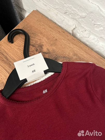 Лонгсливы H&M на девочку 110,116,122,128,134,140
