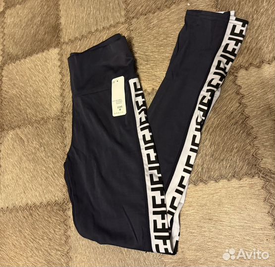 Тёмно синие лосины фенди 46 размер