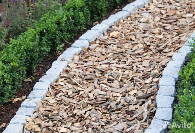 Щепа для мульчи