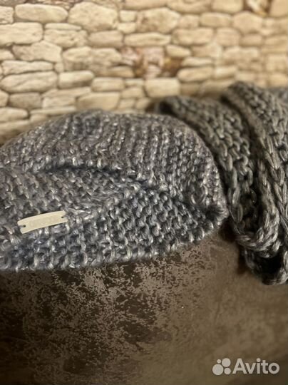 Комплект шапка и снуд женский