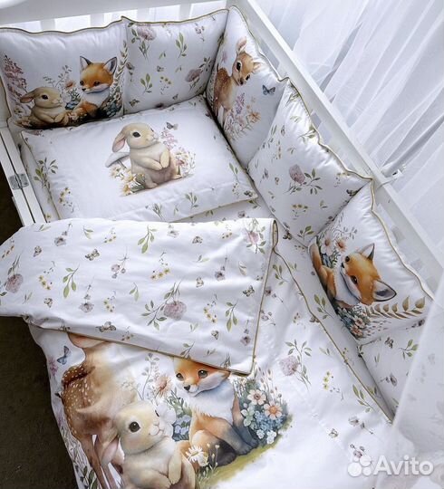 Бортики в детскую кроватку