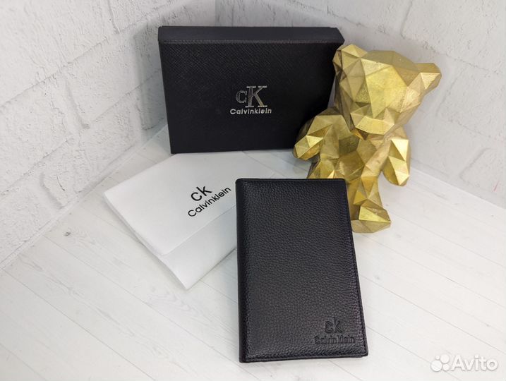 Обложка на паспорт кожаная мужская CK
