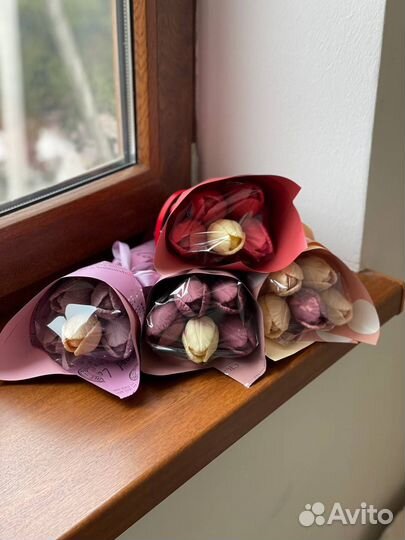 Шоколадные цветы на 8 марта