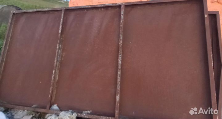 Ворота гаражные металлические бу