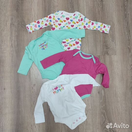 Новые Боди для девочки 5шт