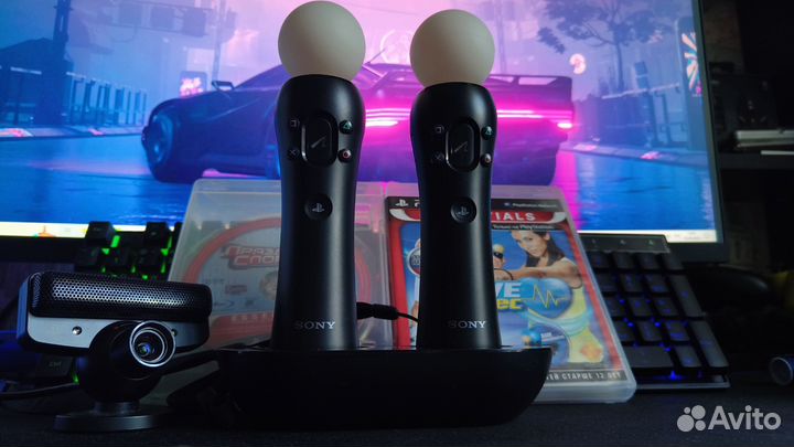 2 ps move + док станция + 2 диска + камера