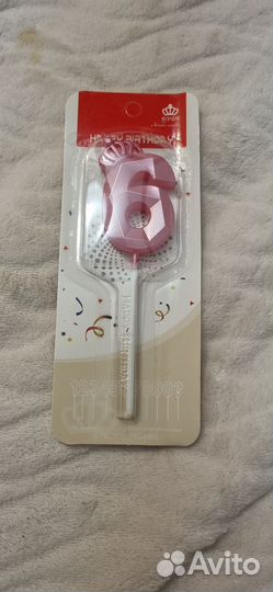 Свечка цифра 6