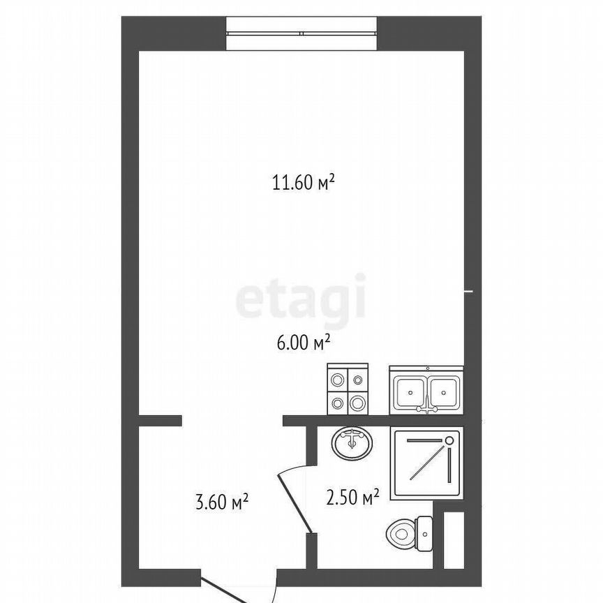Квартира-студия, 23,7 м², 5/33 эт.