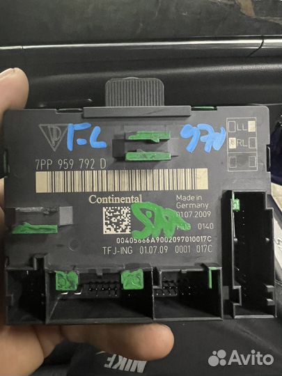 Блок управления двери Panamera 970 блок комфорта