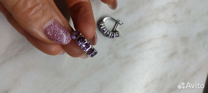 Серьги серебро