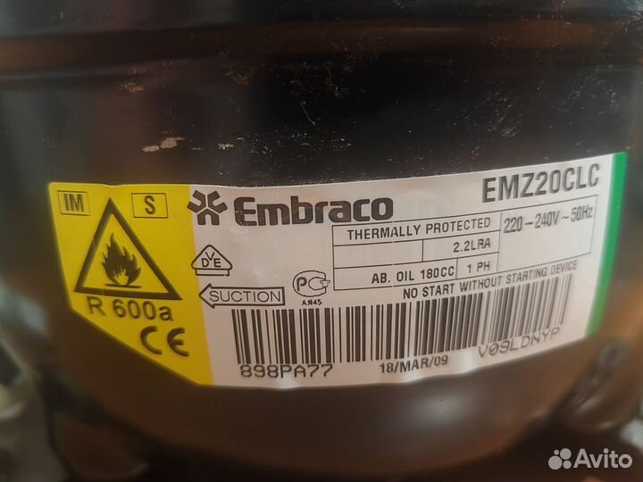 Компрессор для холодильника embraco