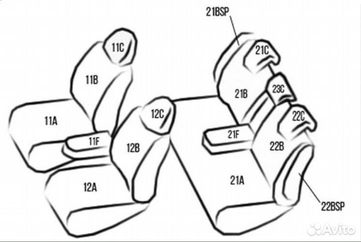 Чехлы Kamatto Alpha Toyota Prius 2003-2009