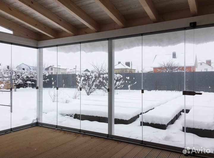 Безрамное остекление лоджий