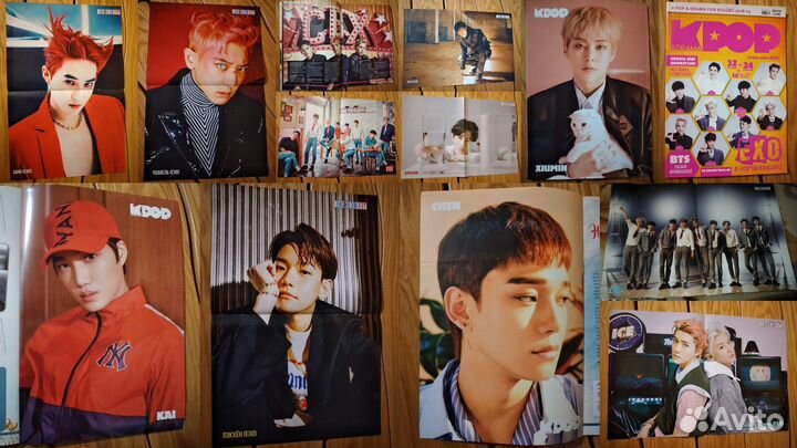 К-поп постеры плакаты Stray kids BTS EXO Ateez