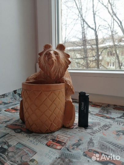Мишка из дерева