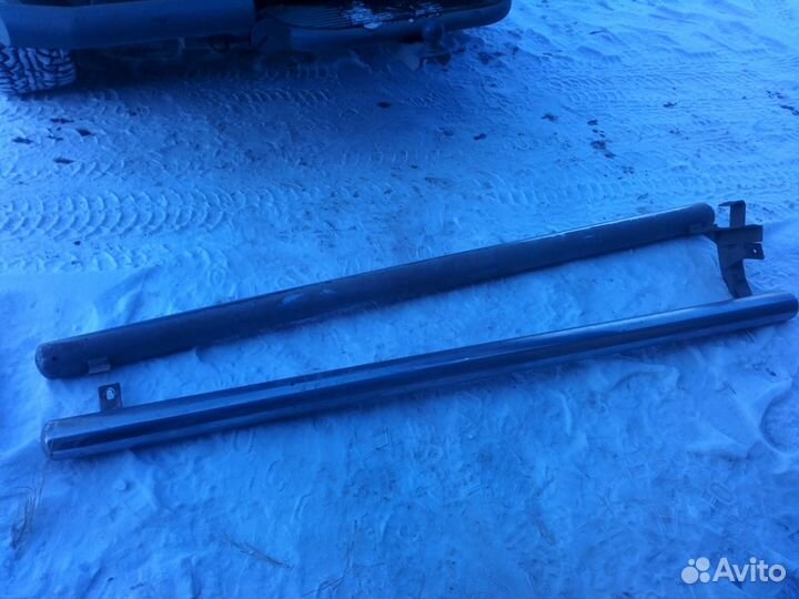 Защита порогов Prado 120