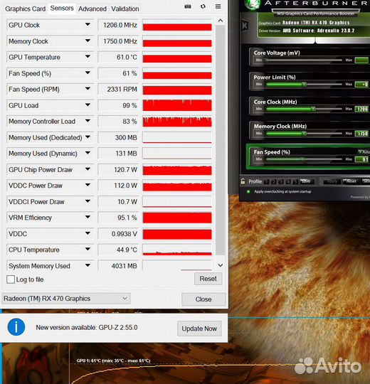 RX 470 4GB Sapphire Видеокарта