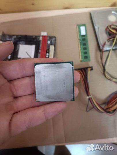 Готовый комплект мать проц озу и куллер