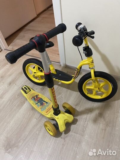 Беговел Puky LR 1L BR и самокат kress