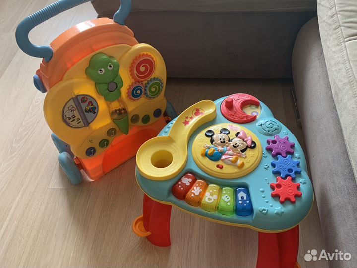 Развивающий стол и толокар музыкальные