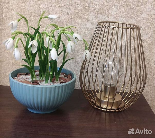 Цветы подснежники холодный фарфор