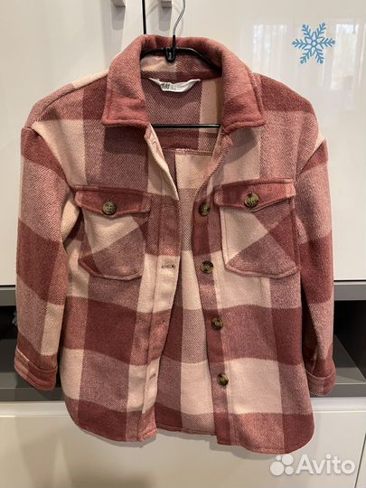 Рубашка теплая hm на девочку 122